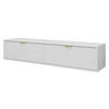 TV-LOWBOARD Senna 175 - Goldfarben/Weiß, Holzwerkstoff/Metall (175/35/33cm) - MIRJAN24