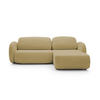 ECKSOFA OLIO L-Form Schlaffunktion mit Bettkasten, lose Rückenkissen, freistehend, RECHTS 248x174 cm Olive green - Olivgrün, Holz/Textil (248/174cm) - DomoHome
