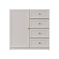 KOMMODE Ferena 1D4SZ - Kaschmir/Goldfarben, Holzwerkstoff/Kunststoff (90/92/49cm) - MIRJAN24