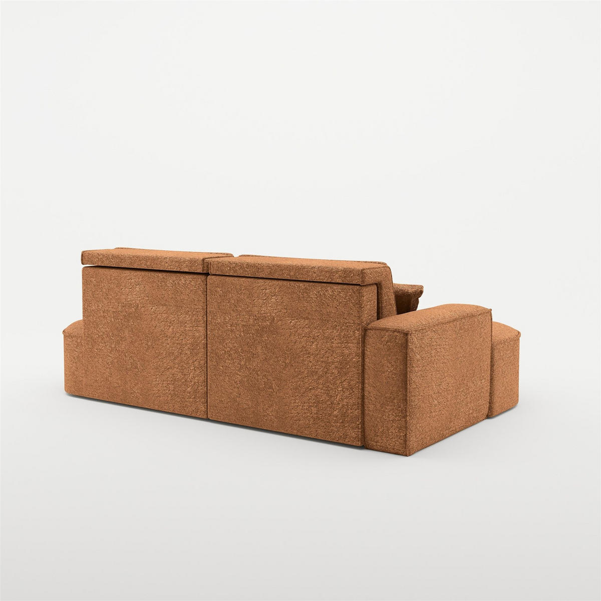 ECKSOFA Venedig Mit Schlaffunktion - Braun, Holzwerkstoff/Textil (278/179cm) - Fun Möbel