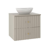 WASCHTISCH 60.6cm Izae Kaschmir - Beige, Holzwerkstoff (60.6/52.2/46.5cm) - Petits-meubles