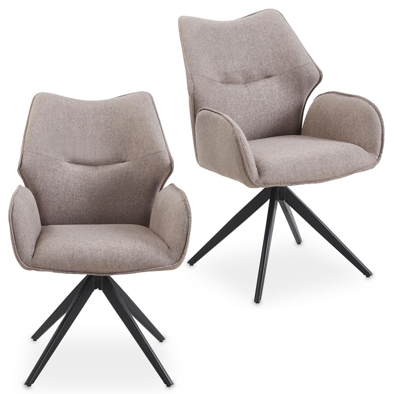 Idimex Esszimmerstühle Taupe 56x88x59 cm