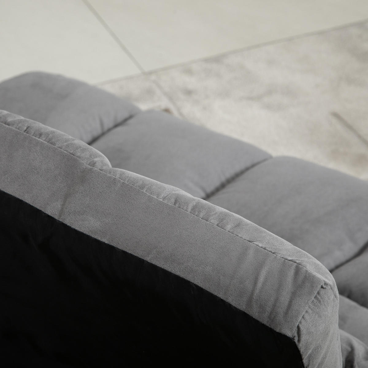 SCHLAFSESSEL DE-13378 90-180° verstellbar & 2 Kissen Grau - Hellgrau, Textil (73/60/102cm) - ComfortXL