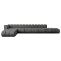 ECKSOFA modulares Sofa Zuvon-L3 - 478x177x70 cm Dunkelgrau - Dunkelgrau, Holzwerkstoff/Textil (478/177cm) - ALTDECOR