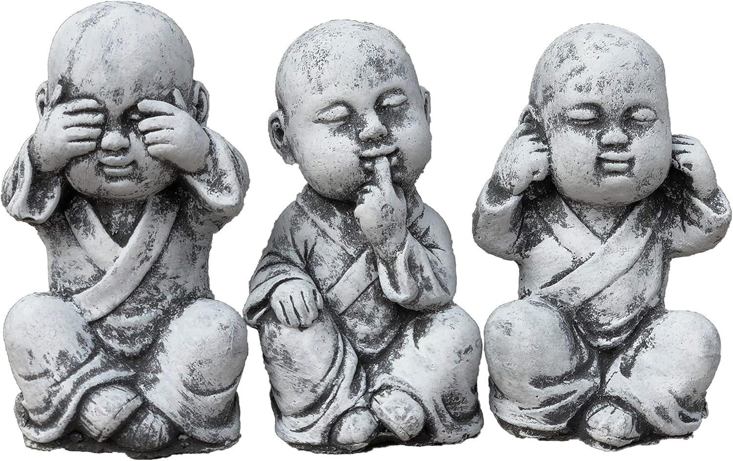 stoneandstyle Steinfigur Grau 8x13x8 cm