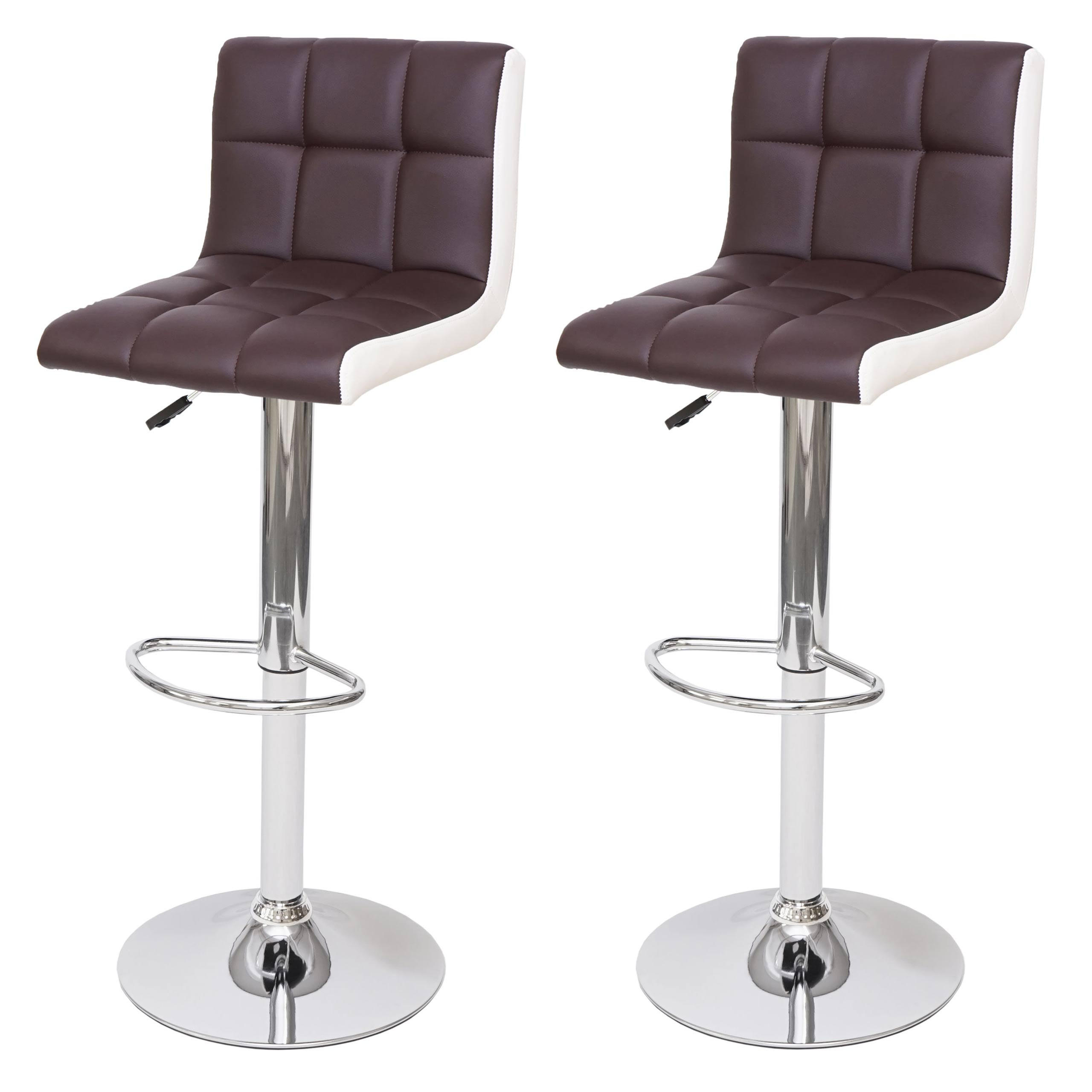 BARHOCKER Braun, Weiß 2er-Set - Braun/Weiß, Textil (38/107/41cm) - MCW