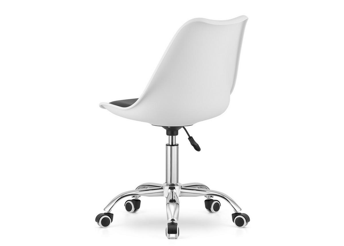BÜROVORSITZENDER Alba, weiß/schwarz - Weiß, Kunststoff (48/91.5/43cm)
