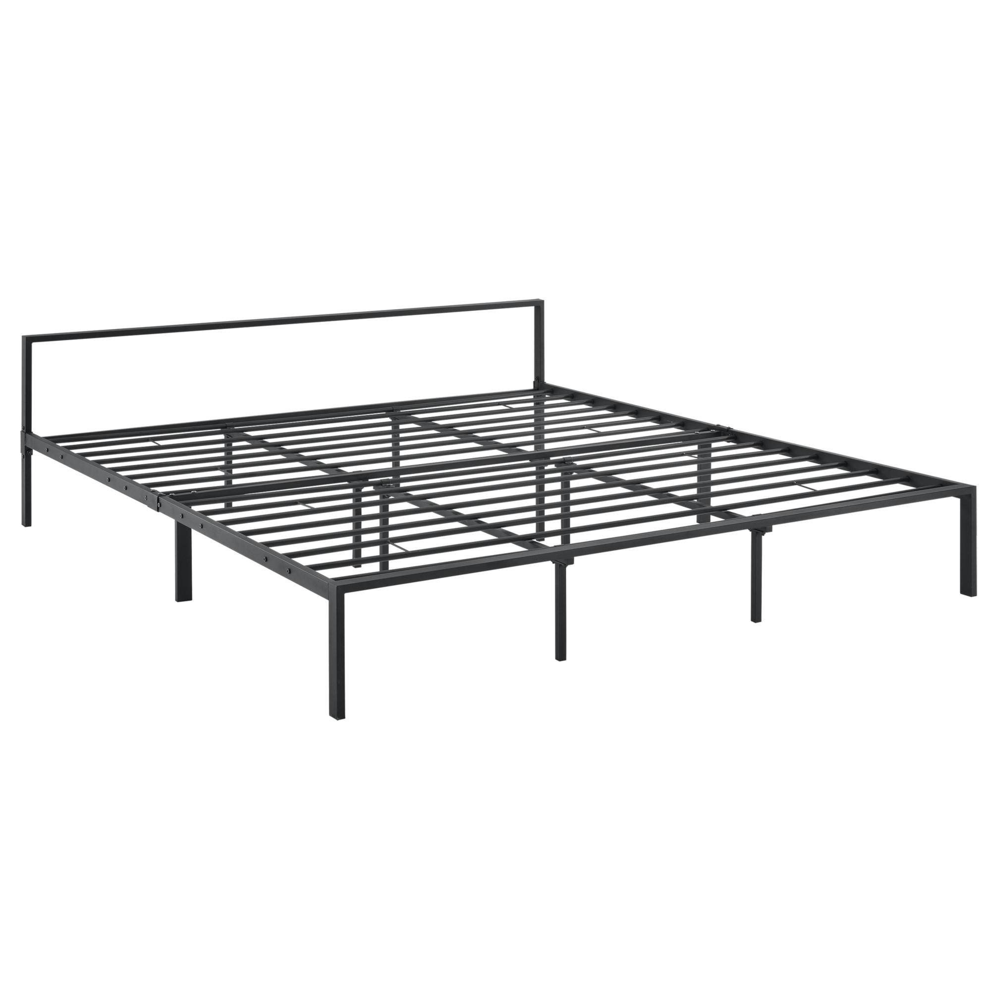 METALLBETT Imatra - Schwarz, Metall (180/200cm) - [en.casa]