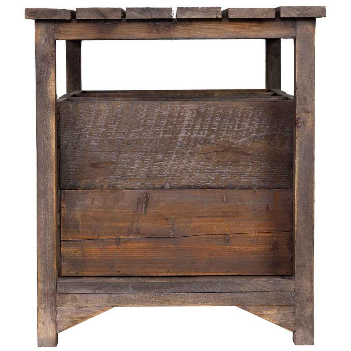 BANK aus Holz, 90x45x51cm - Braun, Holz (90/51/45cm) - Wanderlust