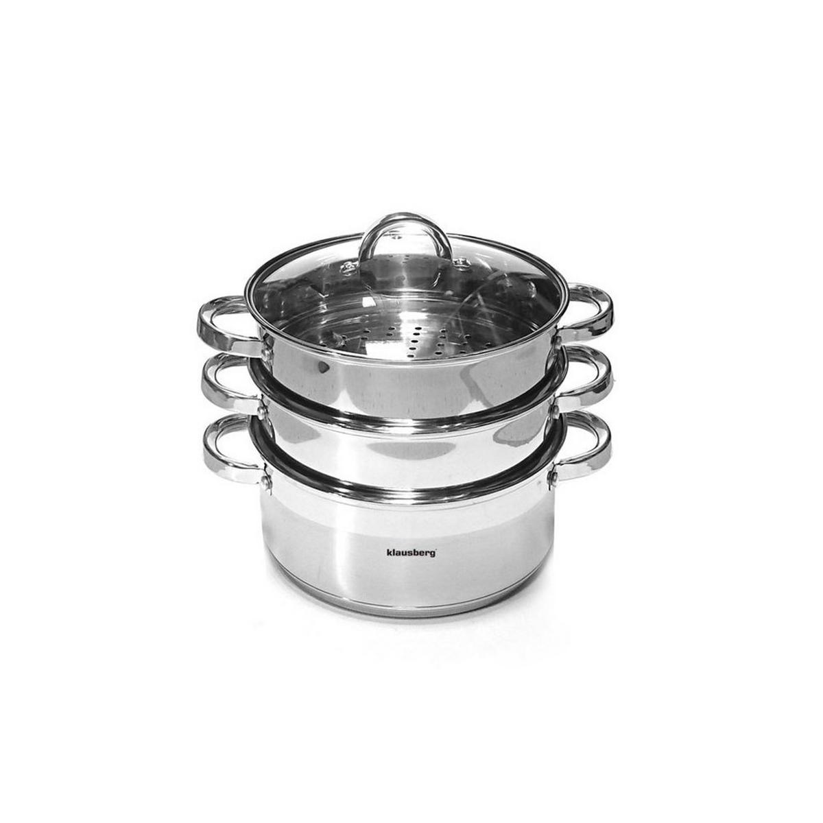 TOPF Silber 22/22/11 cm KB7142 - Silberfarben, Glas (22cm) - Klausberg 