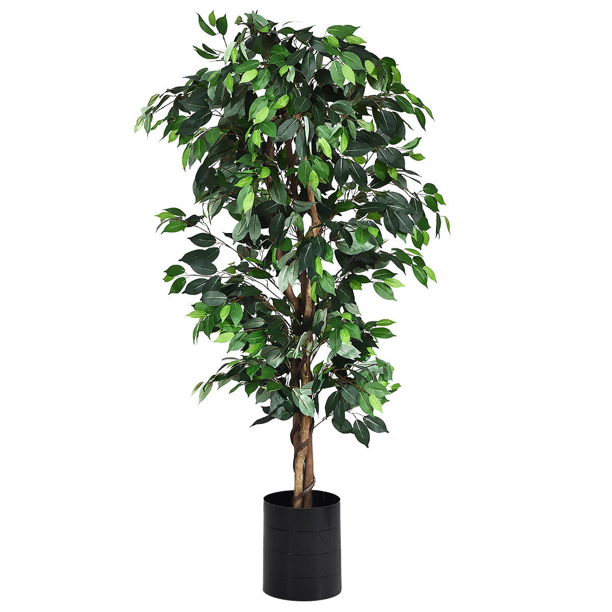KUNSTPFLANZE Zimmerpflanze Deko Grün - Grün, Kunststoff (180cm) - COSTWAY