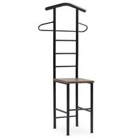 HERRENDIENER JIVO - Schwarz/Braun, Metall (53/121/47cm) - CARO-Möbel