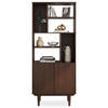 WOHNZIMMERSCHRANK SIMONA - Nussbaumfarben, Holz (80/188/37cm) - IDIMEX