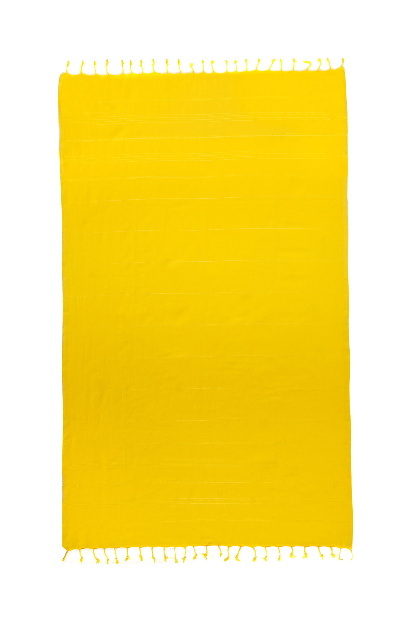HAMAMTUCH Unifarbe 100% Baumwolle 100x180 Gelb - Gelb, Textil (180/100cm) - Villa Möbel