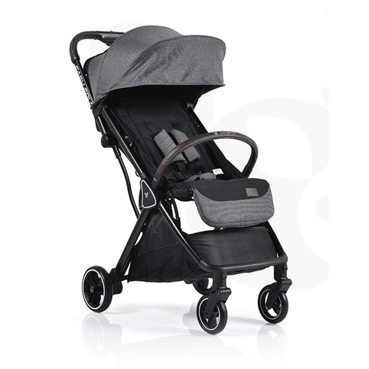 BUGGY easy Fold grau Alu Sonnendach verstellbar, faltbar, Korb - Grau, Metall (89/43/103cm) - Cangaroo