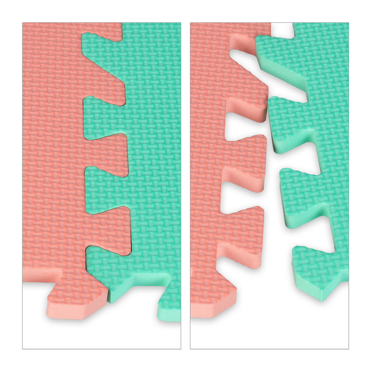 25-TLG.PUZZLEMATTE - Multicolor, Textil (30/30cm) - Relaxdays