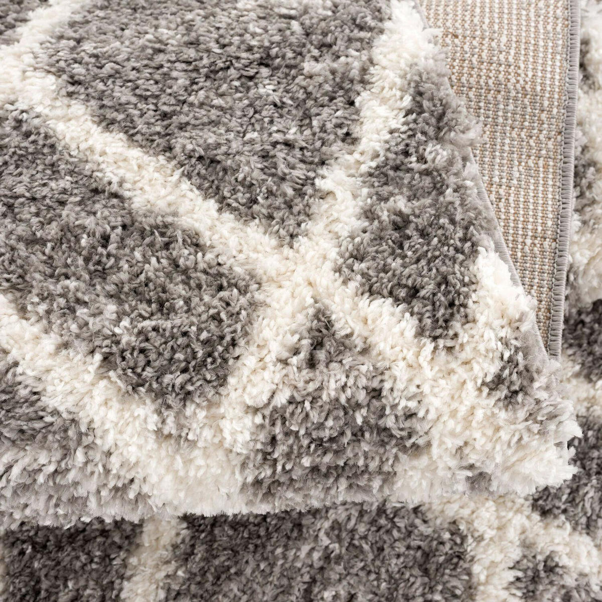 HOCHFLOR-TEPPICH Pulpy 540 Taupe 200x290 cm - Grau, Textil (200/290cm) - carpet city