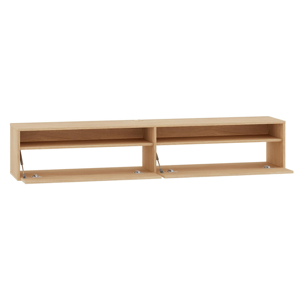 TV-STOLEK Heggers s výklenky Dub mavelie 180 cm - béžová, kompozitní dřevo (180/33/33cm) - Selsey