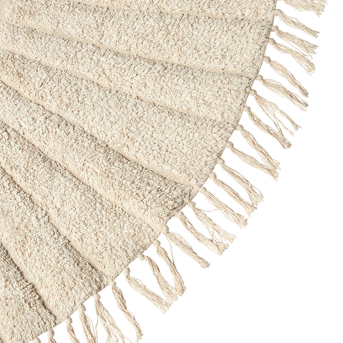 KRÁTKOVLASÝ KOBEREC Béžový 140 cm Badhani - černá/béžová, textil (140/140cm) - Beliani