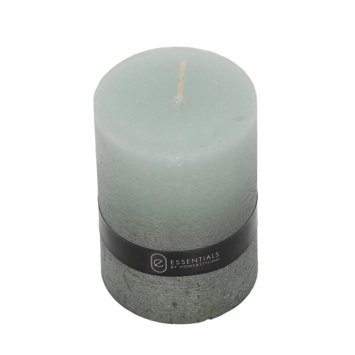 KERZE Dip Dye 7/7/10 cm - Grau, Paraffin (7/10/7cm) - Home Styling Collection