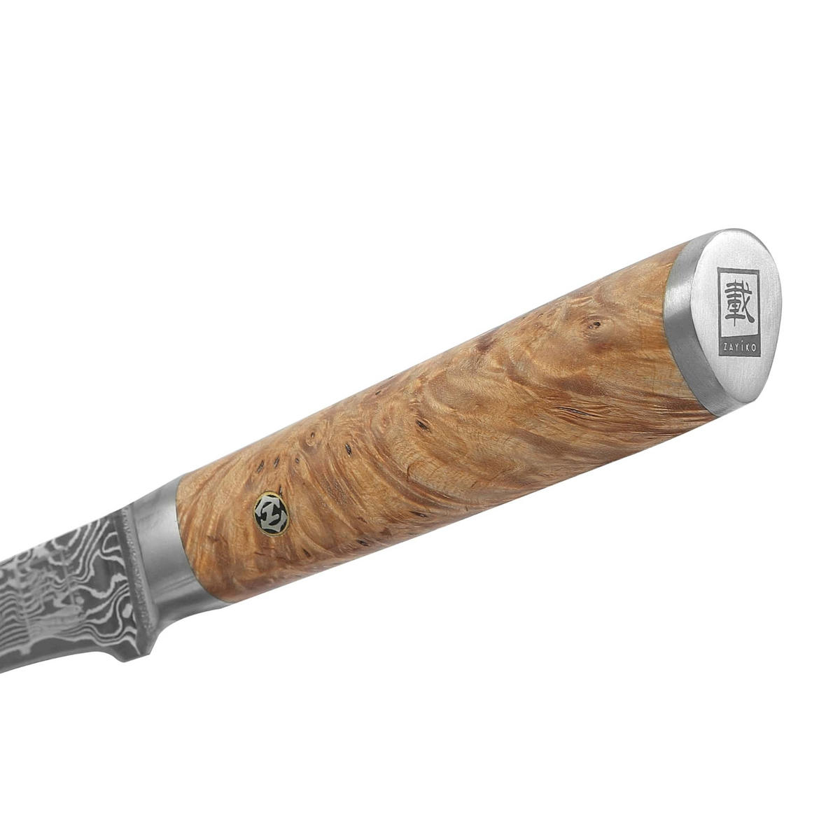 SCHÄLMESSER 6 cm - Birkefarben, Holz/Metall (17cm) - Zayiko