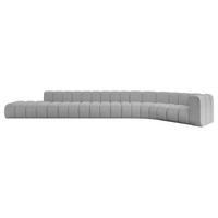 ECKSOFA modulares Sofa Tilmo-L3 - 581x194x70 cm Hellgrau - Hellgrau, Holzwerkstoff/Textil (581/194cm) - ALTDECOR