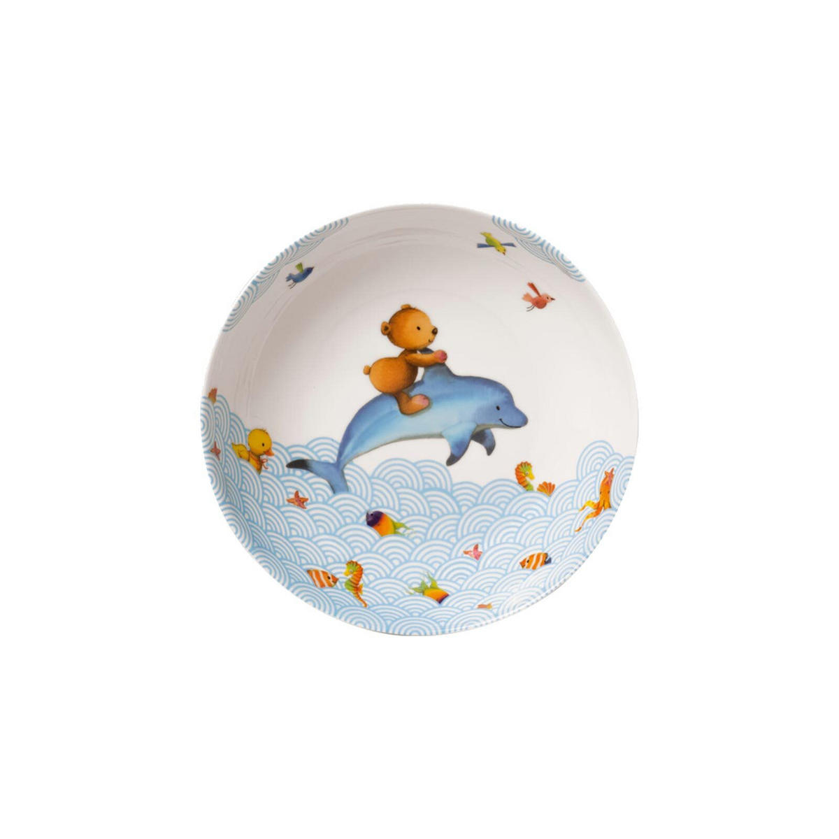 KINDERGESCHIRRSET Happy as a Bear bunt 3er Set - Multicolor, Keramik (1/1/1cm) - Villeroy & Boch