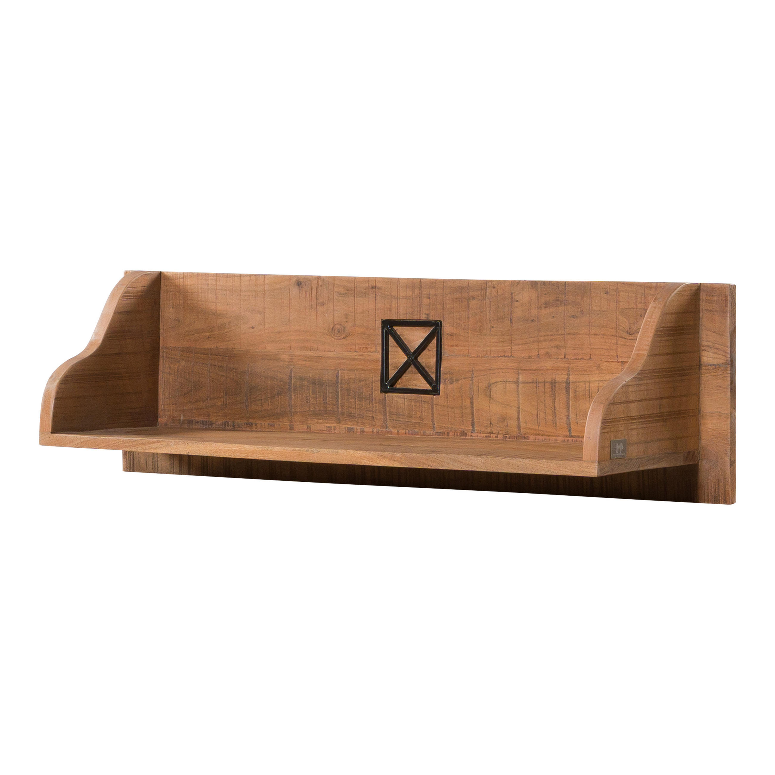 WANDREGAL Akazie 85x22x24 natur versiegelt NATURE OF SPIRIT #317 - Naturfarben, Holz (85/24/22cm) - Massivmoebel24