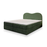 BOXBETT FLUVIA N 160x200 cm mit Matratze und Topper - Grün - Grün, Holz (160/200cm) - MASSENO