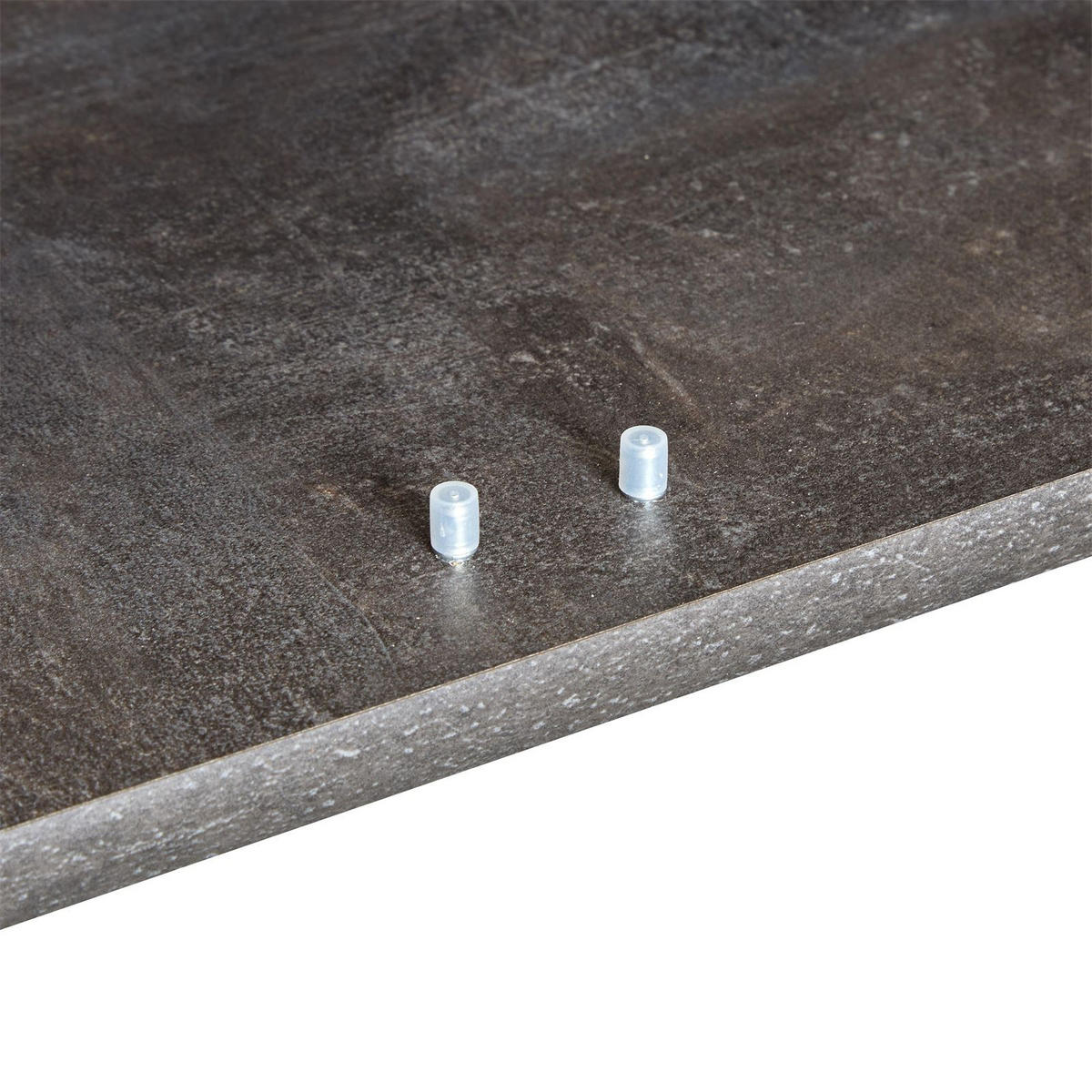 SCHUHSCHRANK LENNIS Beton dunkel/Wotan Eiche - Dunkelgrau/Eiche Wotan, Holzwerkstoff (60/70/35cm) - CARO-Möbel