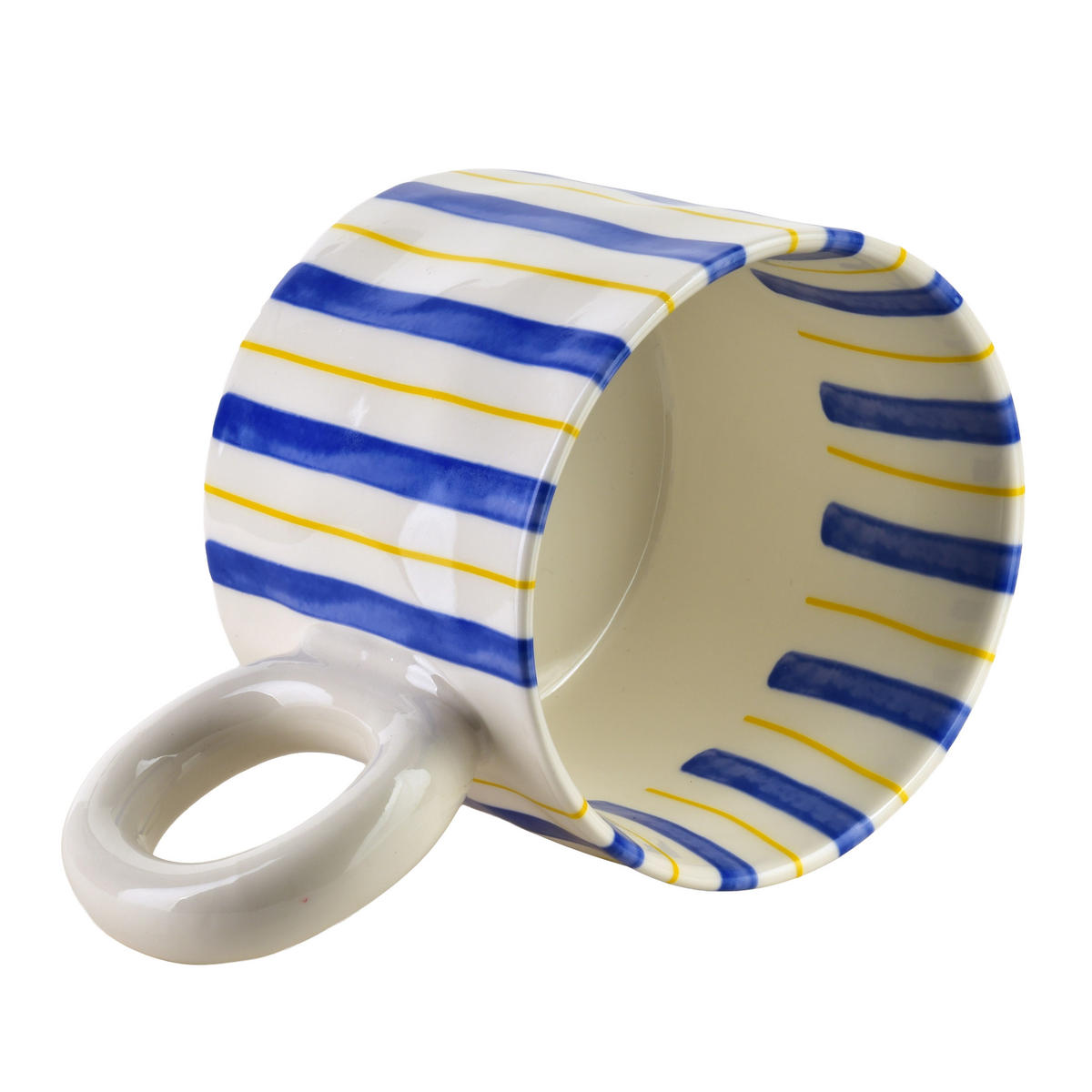 BECHER Rodi blau 10/15.5/8 cm Porzellan - Blau, Keramik (0.38L) - Mondex