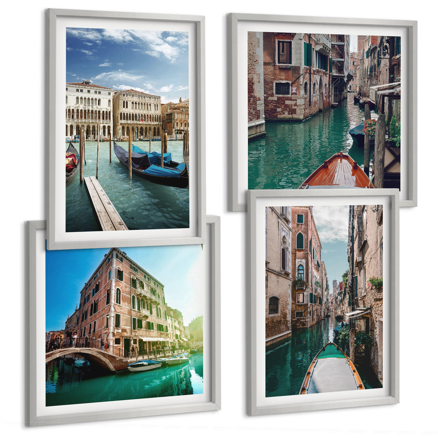 Tulup Bilder Silber 50x50 cm