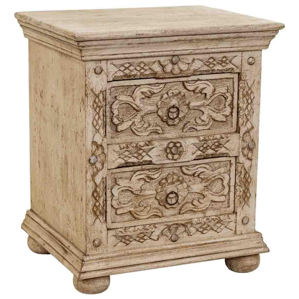 Wanderlust Beistelltisch Beige 50x60x40 cm