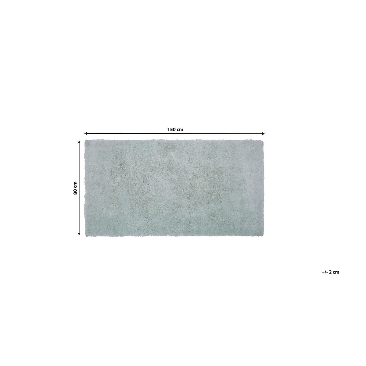 SHAGGY-TEPPICH Evren 150/80 cm - Grün, Kunststoff (80/150cm) - Beliani