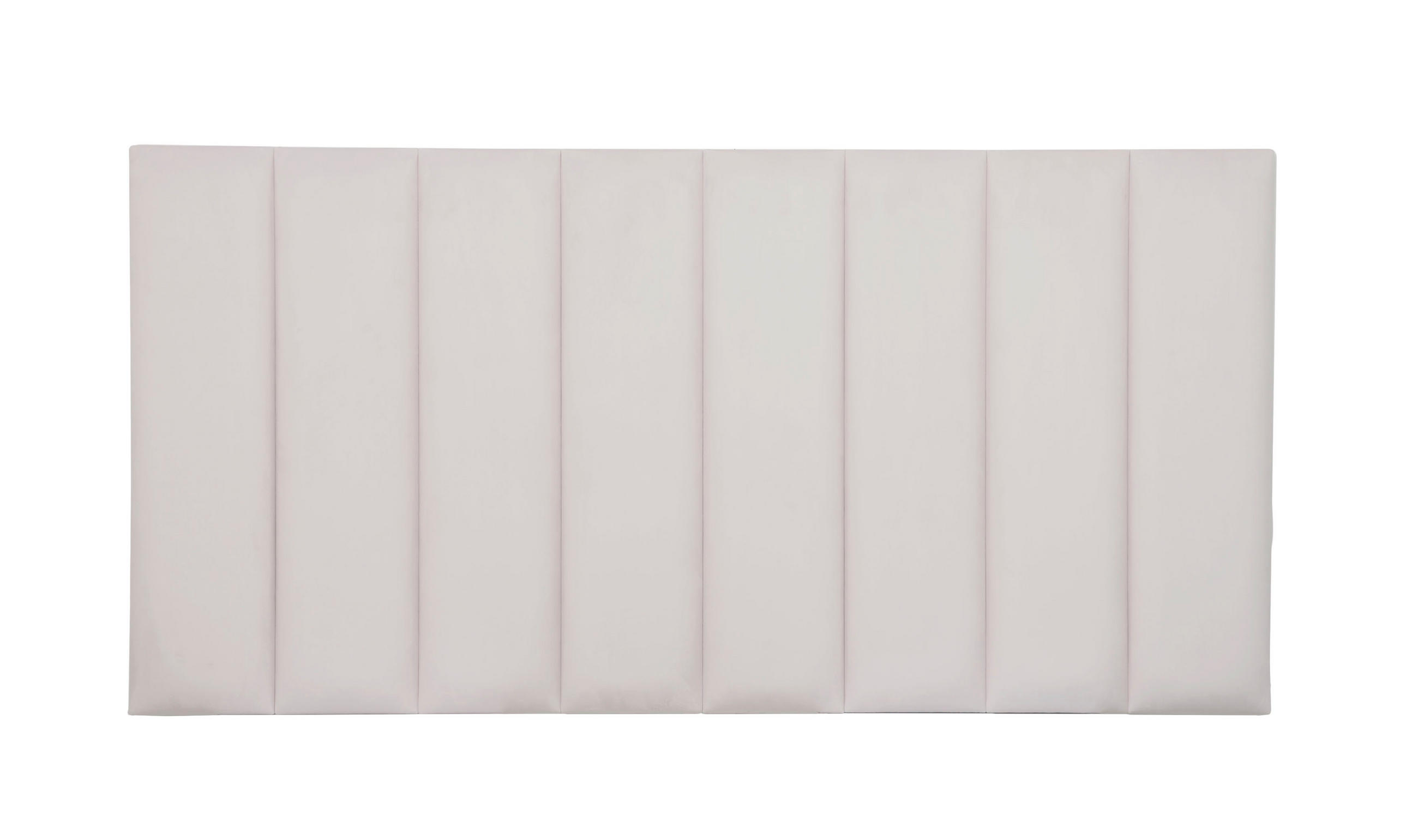 KOPFTEIL Gepolstertes aus Samt warmes Grau 160/57/8 cm NILA - Grau, Textil (160/57/8cm) - RNT By Really Nice Things