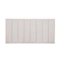 KOPFTEIL Gepolstertes aus Samt warmes Grau 160/57/8 cm NILA - Grau, Textil (160/57/8cm) - RNT By Really Nice Things