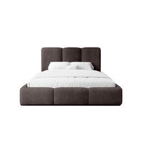 POLSTERBETT Doppelbett Walmer 140x200 cm Dunkelbraun - Dunkelbraun, Textil (140/200cm) - Fedve