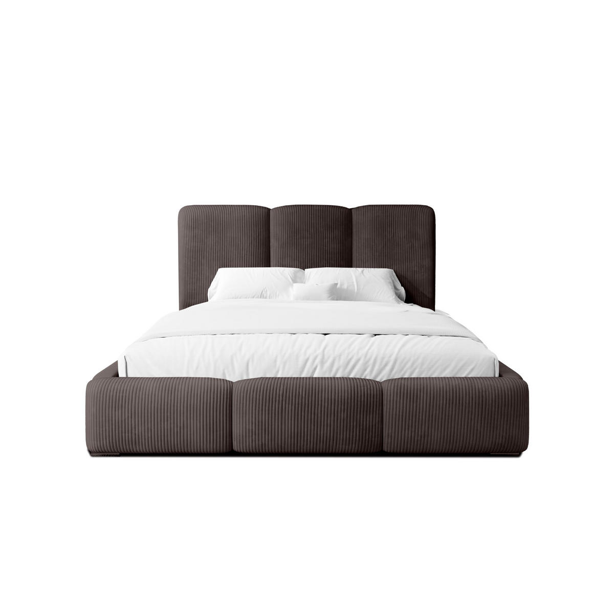 POLSTERBETT Doppelbett Walmer 140x200 cm Dunkelbraun - Dunkelbraun, Textil (140/200cm) - Fedve