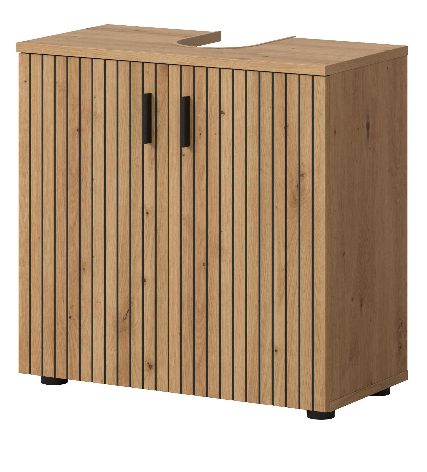 Inn.Furn Waschbeckenunterschrank Eiche Artisan 60x59x30 cm
