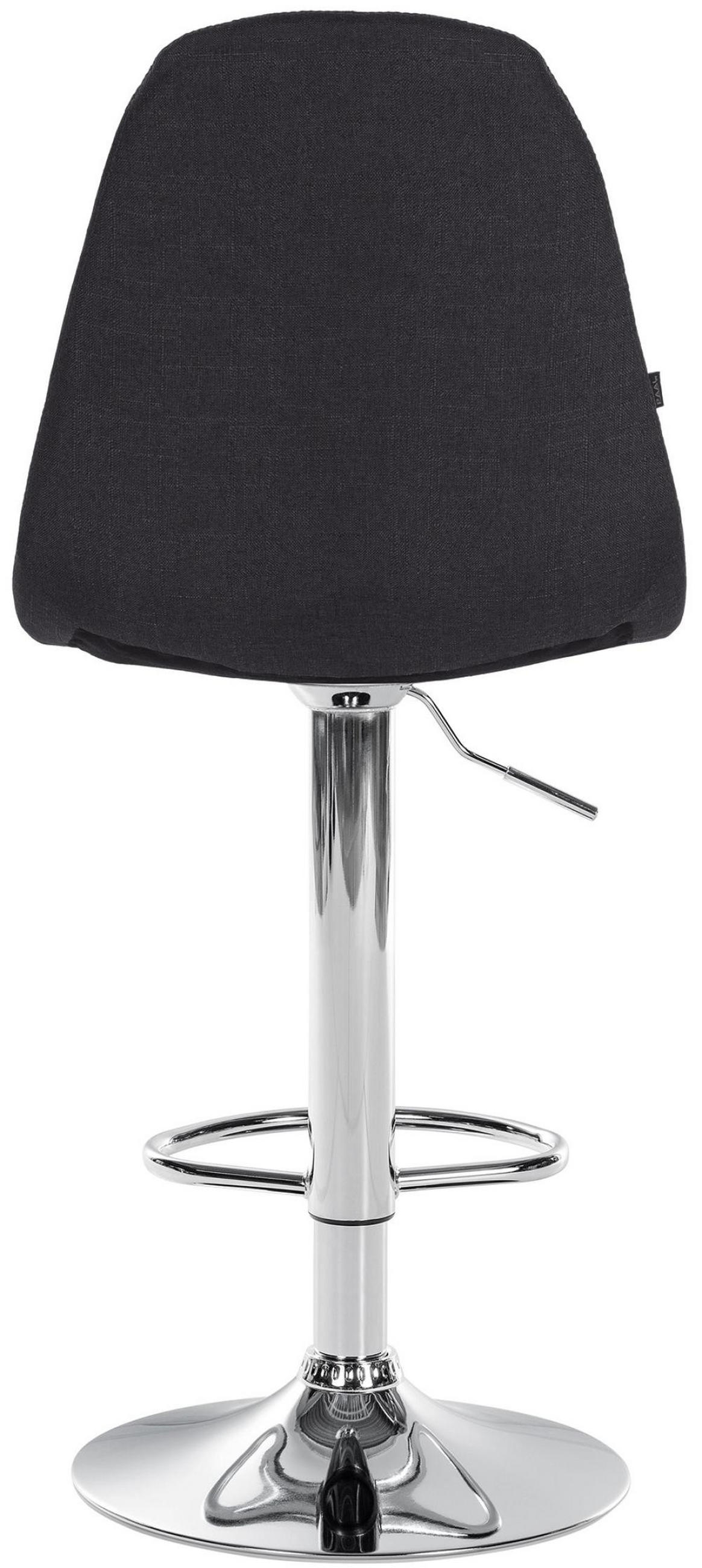 BARHOCKER Metall schwarz - Schwarz, Textil/Metall (47/99/56cm) - CLP