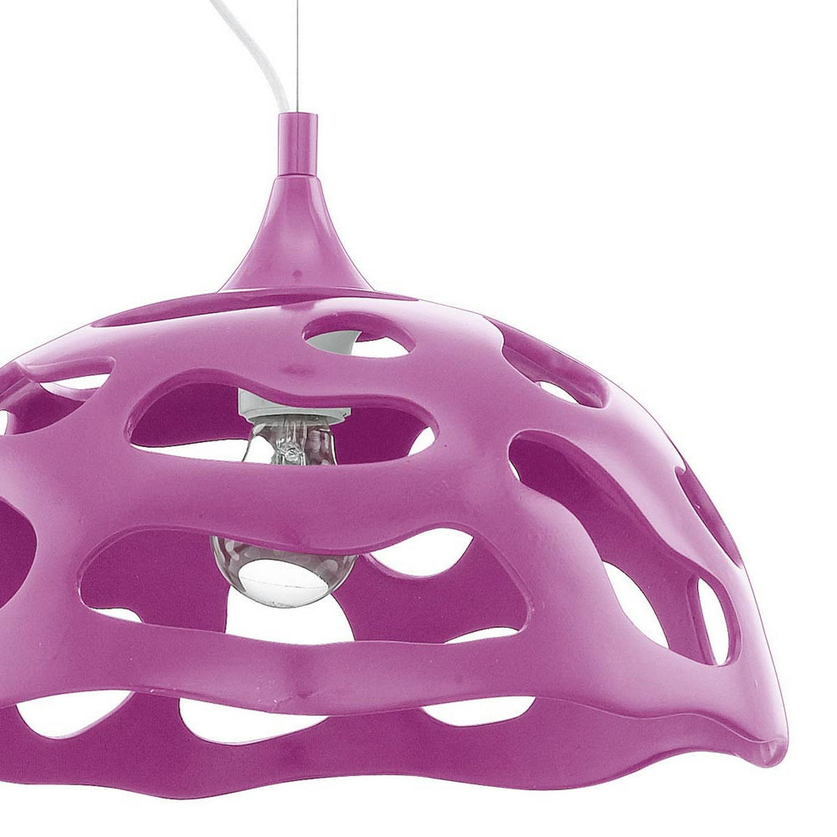 LED HÄNGELEUCHTE Kunststoff Lila - Lila, Kunststoff/Metall (38/38/110cm)