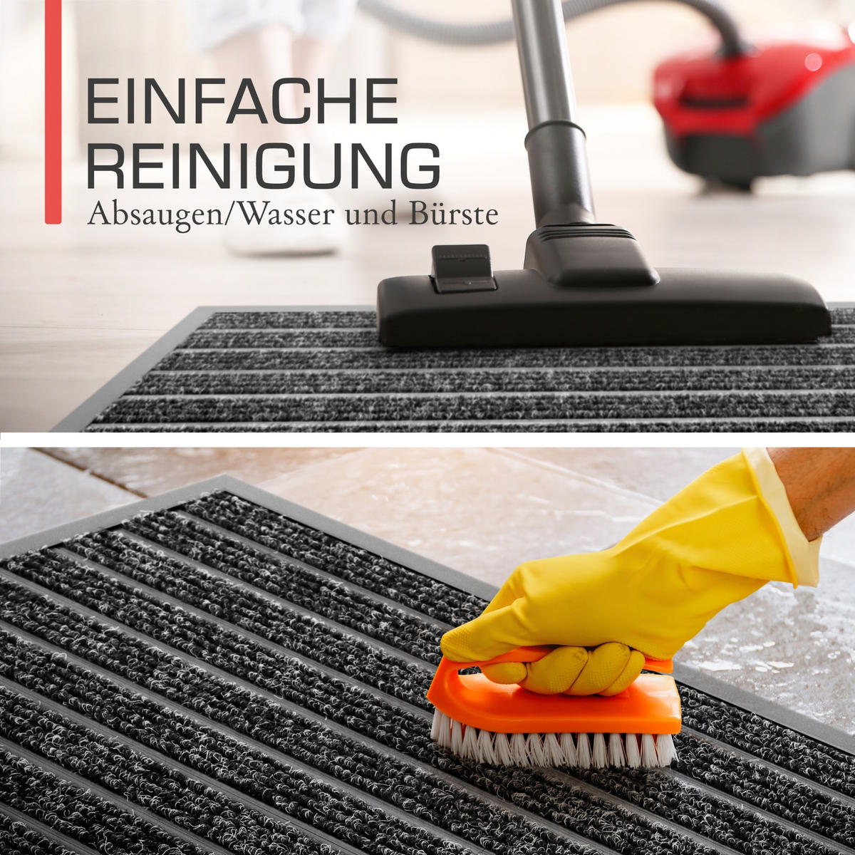 ALU-FUSSMATTE AluGant DL - Blaugrau, Metall (80/50cm) - BoMoe