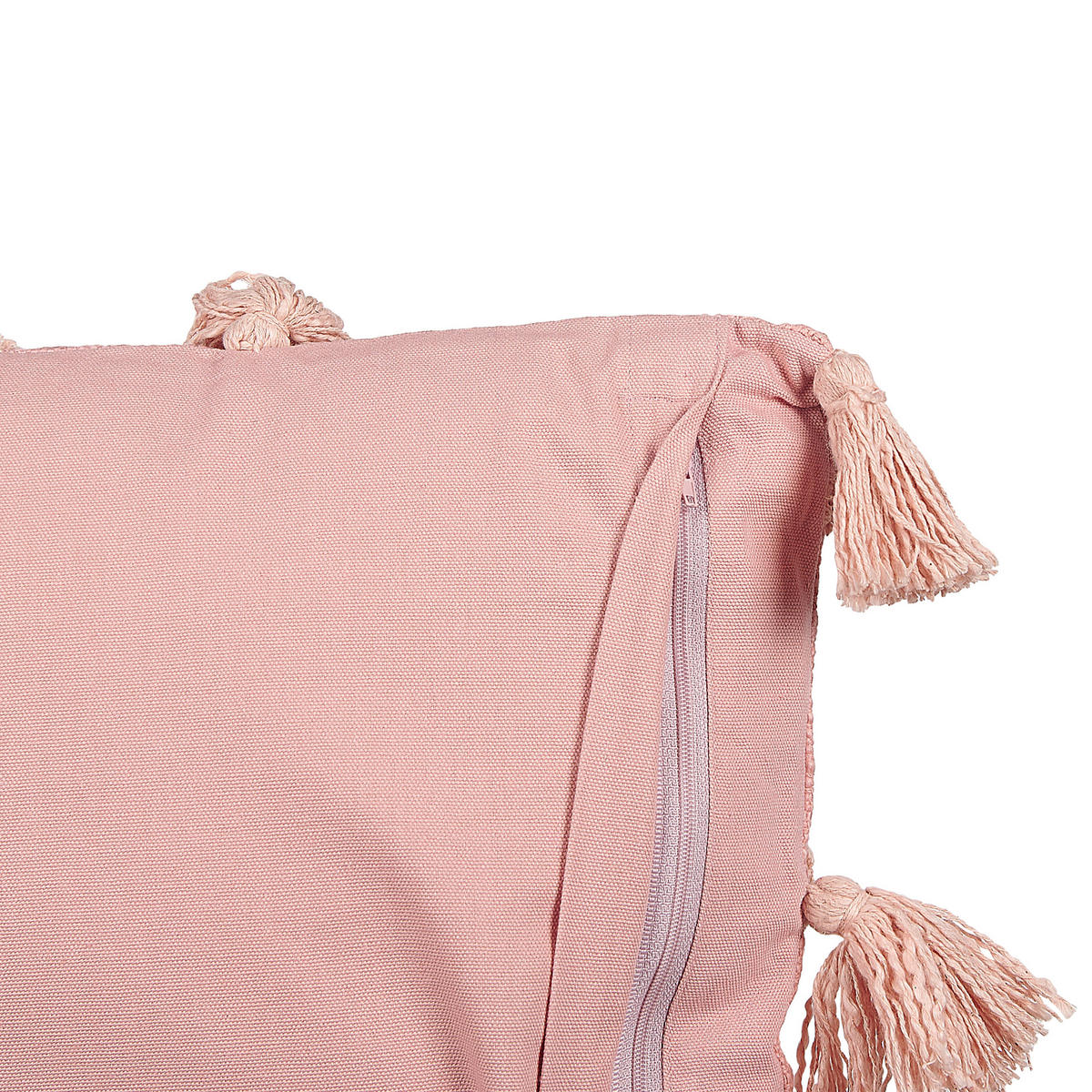 DEKOKISSEN Rosa 45/45 cm Torenia - Pink, Naturmaterialien/Textil (45/45cm) - Beliani