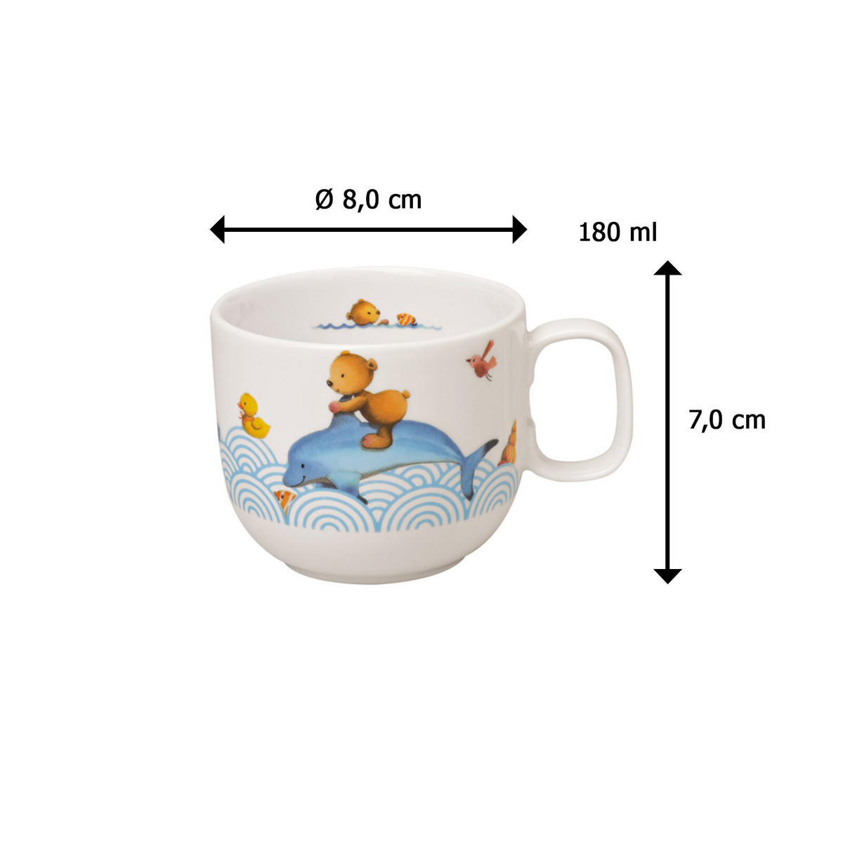 FRÜHSTÜCKSSET Happy as a Bear bunt 2er Set - Multicolor, Keramik (1/1/1cm) - Villeroy & Boch
