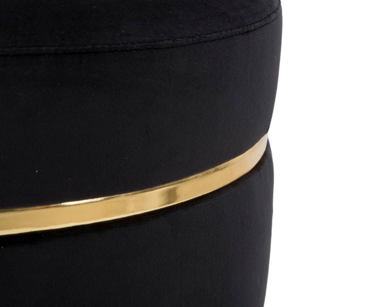 HOCKER Paris 35/35/40,5 cm - Schwarz, Kunststoff (35/40.5/35cm) - Mauro Ferretti