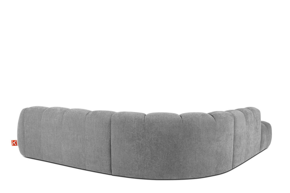 ECKSOFA LINKS FLAVA, hell Aschgrau - Hellgrau, Holz/Holzwerkstoff (310/314cm) - KONSIMO®