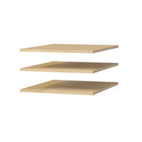 EINLEGEBÖDEN für Schrank Napoli 1D 50 Eiche Cremona (3 Stück) - Eichefarben/Silberfarben, Holzwerkstoff/Kunststoff (47/35/55cm) - mzm24