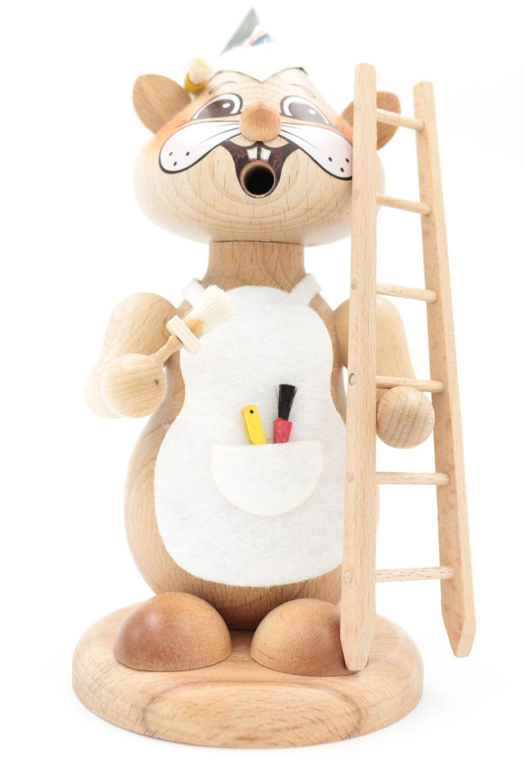 RAUCHFIGUR Hamster Maler 18 cm - Multicolor, Holz (12/18/0.1cm)