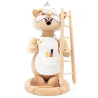 RAUCHFIGUR Hamster Maler 18 cm - Multicolor, Holz (12/18/0.1cm)