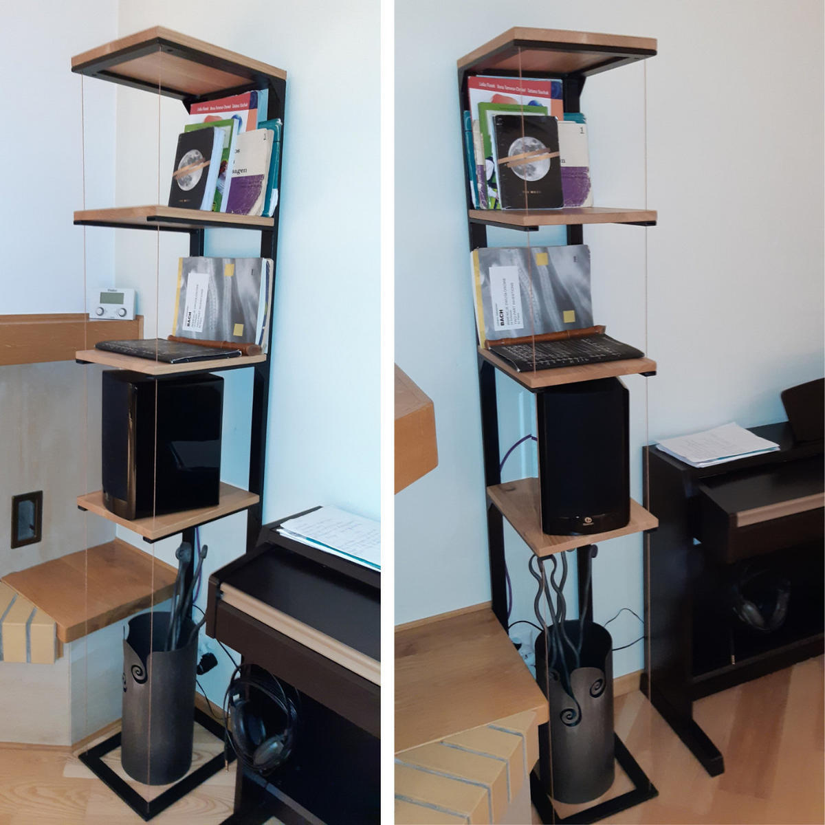 EICHENHOLZ-REGAL mit Regalböden für das Wohn- oder Arbeitszimmer IBSEN - Eichefarben, Holz (30/180/40cm) - Rawood Furniture